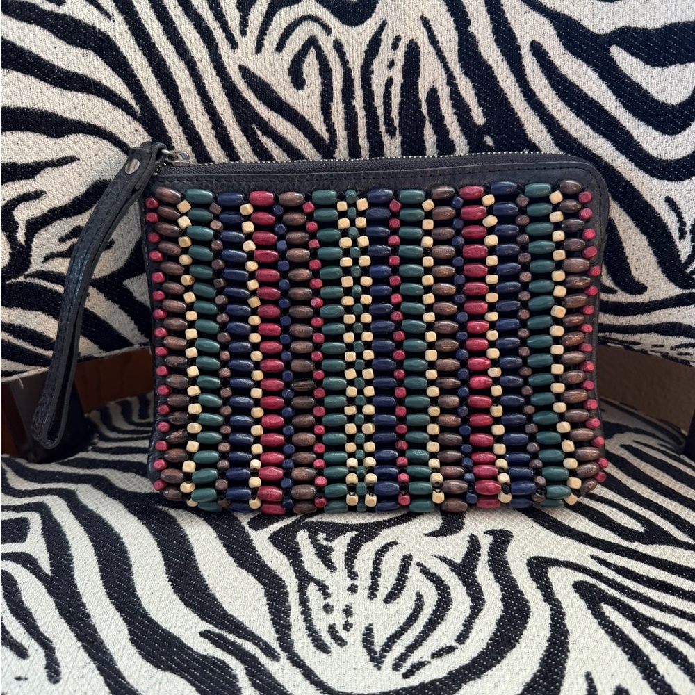 Patricia Nash Colorful Beaded Wristlet